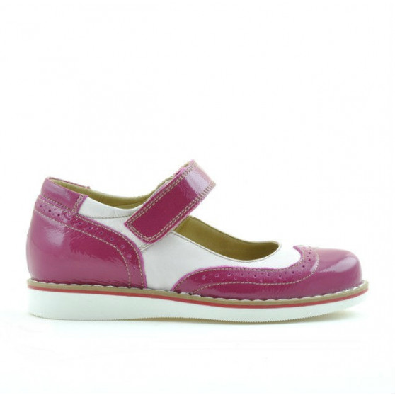 Pantofi copii 153 lac fucsia combinat