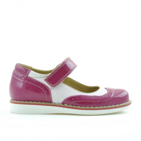 Pantofi copii 153 lac fucsia combinat