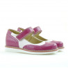 Pantofi copii 153 lac fucsia combinat