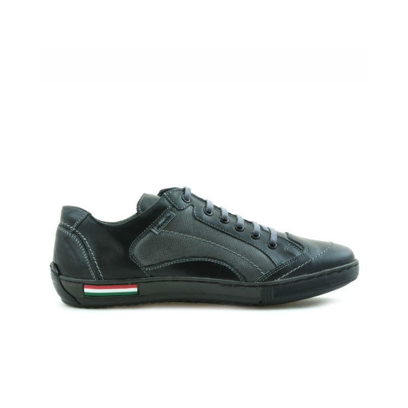 Pantofi sport adolescenti 307 negru+gri