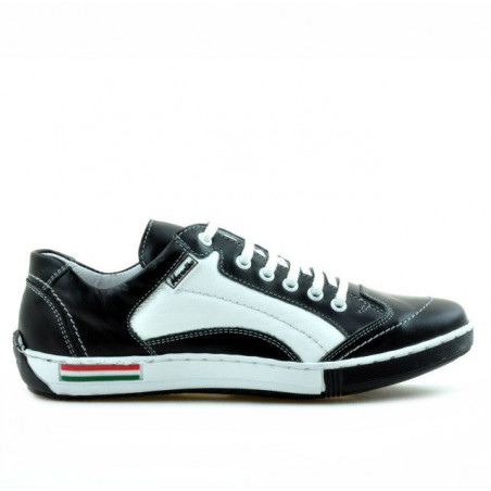 Pantofi sport adolescenti 307 negru+alb