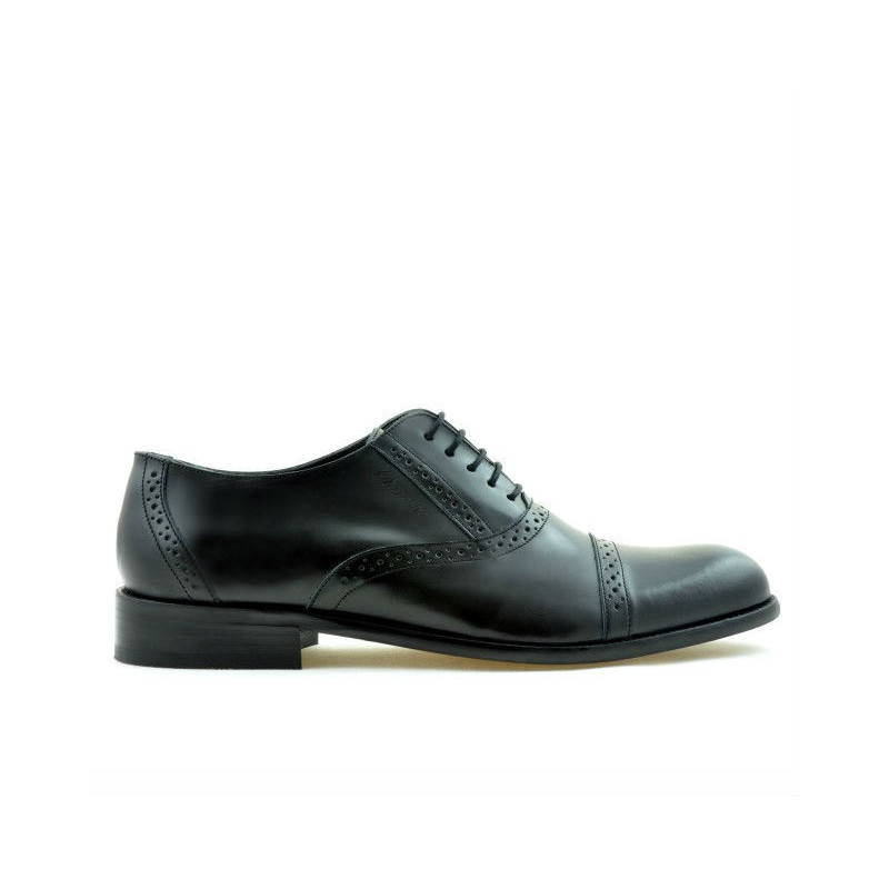 Pantofi eleganti barbati 801 negru florantic