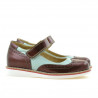 Pantofi copii 153 lac bordo combinat