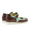 Pantofi copii 153 lac bordo combinat