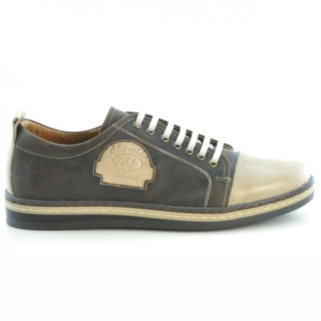 Pantofi casual / sport barbati 766 tuxon cafe+tuxon nisip