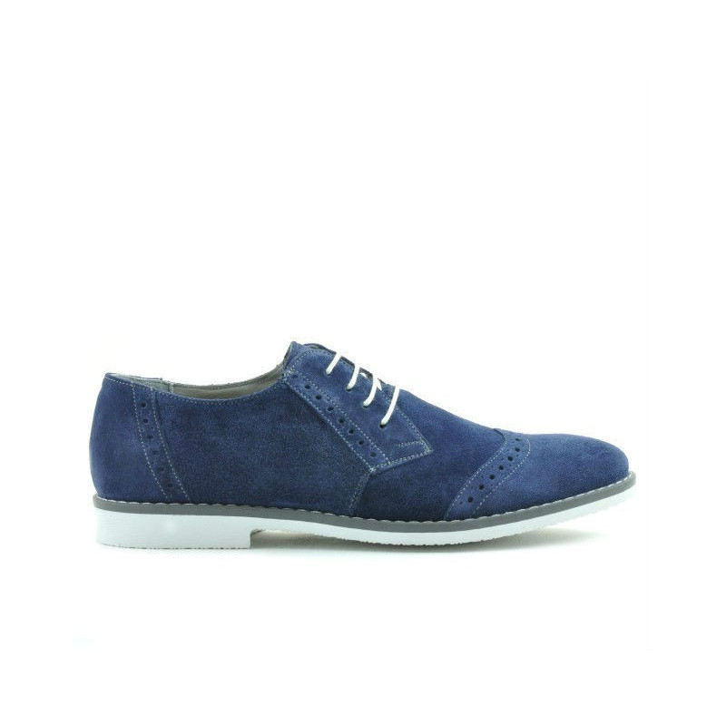 Pantofi casual / eleganti barbati 746 indigo velur 
