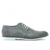 Pantofi casual / eleganti barbati 746 gri velur 