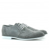 Pantofi casual / eleganti barbati 746 gri velur 
