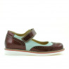 Pantofi copii 153 lac bordo combinat