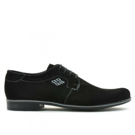 Férfi casual / elegáns cipő 730 fekete velúr Férfi casual / elegáns cipő 730 fekete velúr