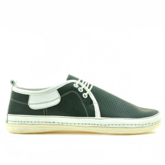 Mocasini barbati 865 verde+bej Mocasini barbati 865 verde+bej