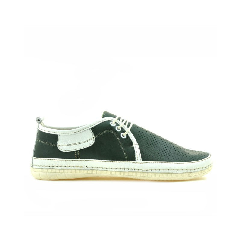 Mocasini barbati 865 verde+bej