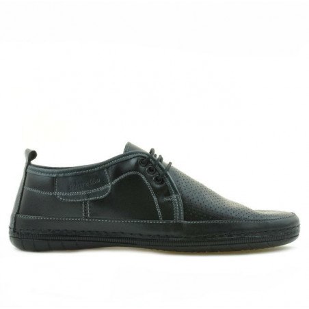 Mocasini barbati 865 negru+gri
