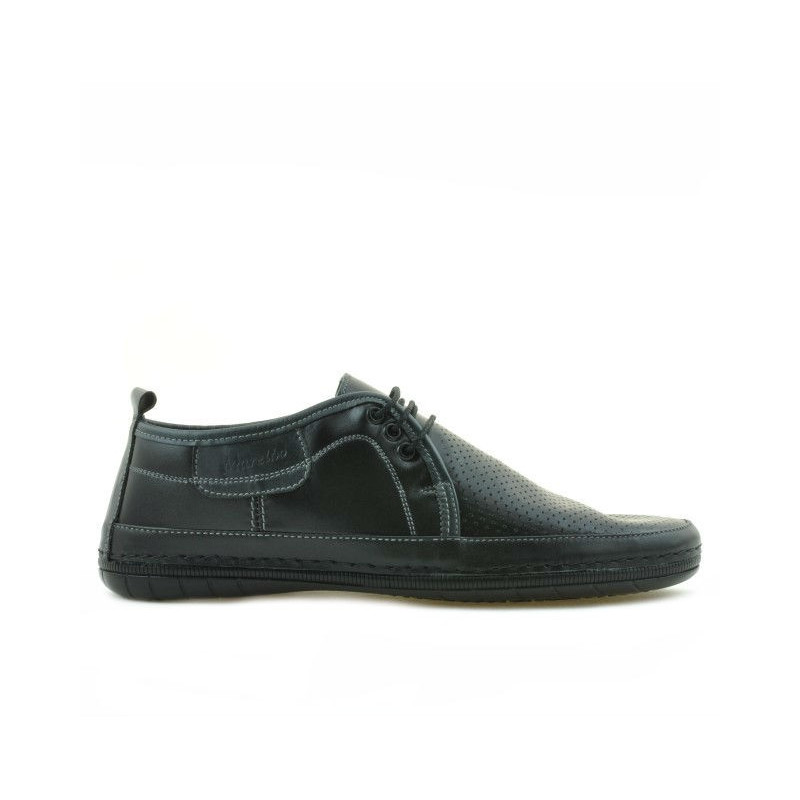 Mocasini barbati 865 negru+gri