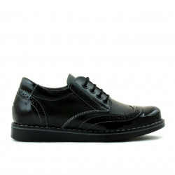 Pantofi copii 154 lac negru combinat