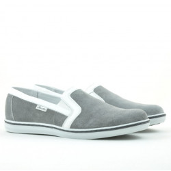 Pantofi casual barbati 870 gri velur 