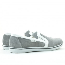 Pantofi casual barbati 870 gri velur 