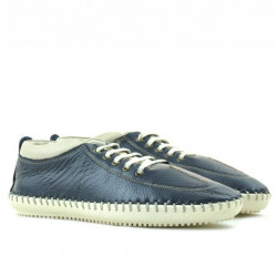 Mocasini barbati 864 indigo+bej