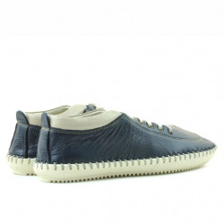 Mocasini barbati 864 indigo+bej