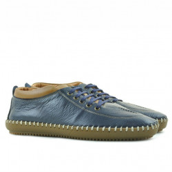 Mocasini barbati 864 indigo+maro
