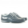 Mocasini barbati 718 indigo+alb