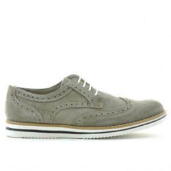 Pantofi casual barbati 866 nisip velur 