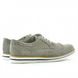Pantofi casual barbati 866 nisip velur 