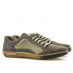 Pantofi sport barbati 707 tuxon cafe combinat