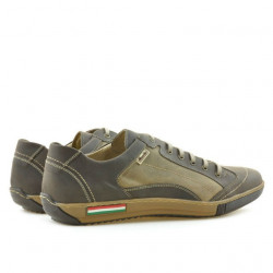 Pantofi sport barbati 707 tuxon cafe combinat