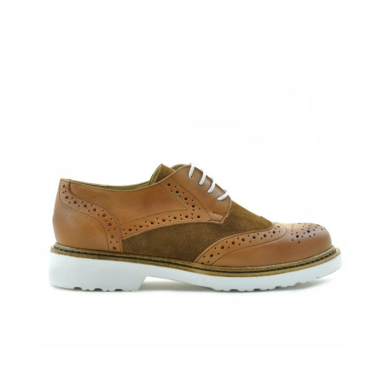 Pantofi casual dama 663 antic combinat