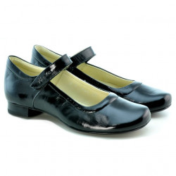 Pantofi casual dama 644 lac negru