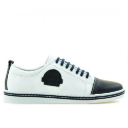 Pantofi casual / sport barbati 766 indigo+alb