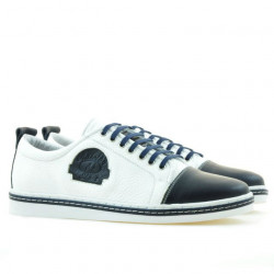 Pantofi casual / sport barbati 766 indigo+alb