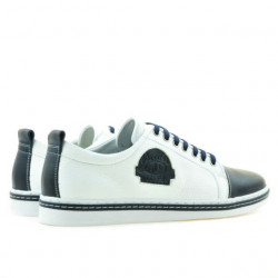 Pantofi casual / sport barbati 766 indigo+alb