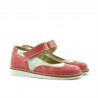 Pantofi copii mici 56c lac roz+bej