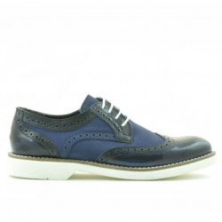 Pantofi casual barbati 826 indigo florantic combinat
