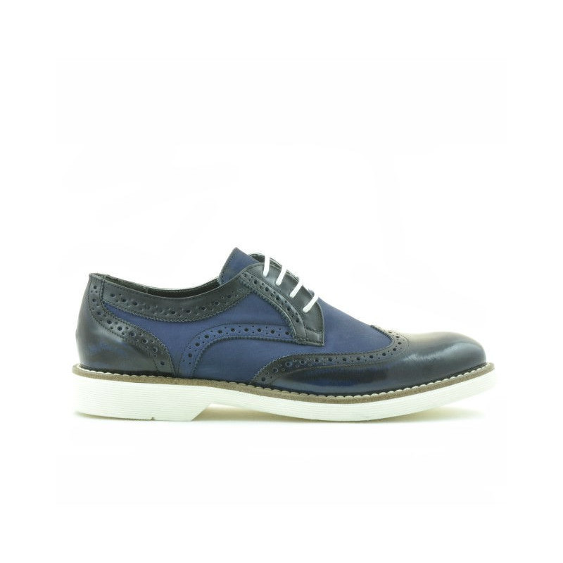 Pantofi casual barbati 826 indigo florantic combinat
