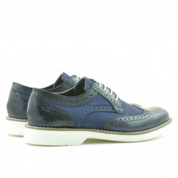 Pantofi casual barbati 826 indigo florantic combinat