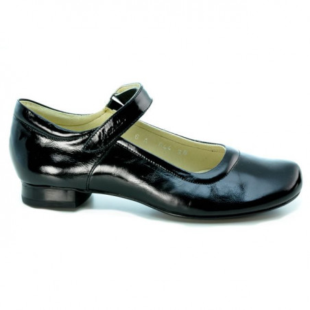 Pantofi casual dama 644 lac negru