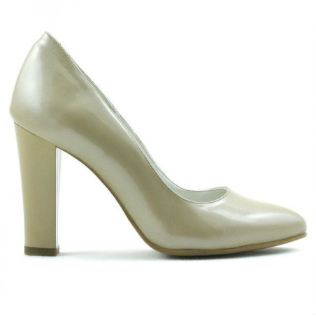 Pantofi eleganti dama 1214 lac bej02