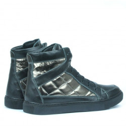 Ghete dama 3305 negru combinat