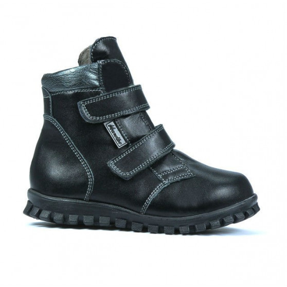 Ghete copii mici 32c negru combinat Ghete copii mici 32c negru combinat