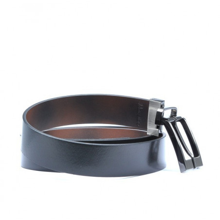 Curea barbati 08b bicolor negru+maro