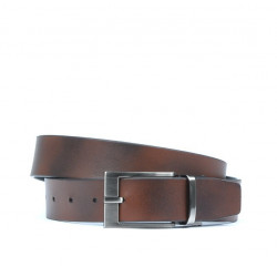 Curea barbati 08b bicolor negru+maro