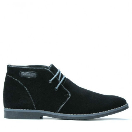 Ghete barbati 454 negru velur+gri