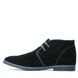 Ghete barbati 454 negru velur+gri