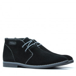 Ghete barbati 454 negru velur+gri