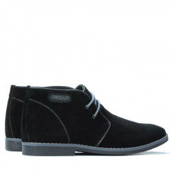Ghete barbati 454 negru velur+gri