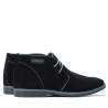 Ghete barbati 454 negru velur+gri