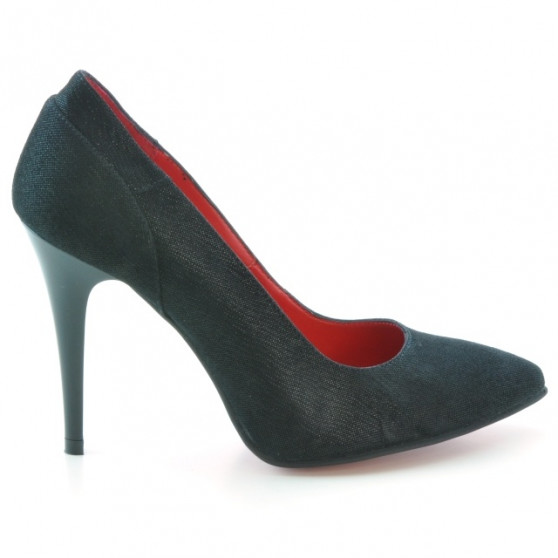 Pantofi eleganti dama 1230 negru antilopa satinat Pantofi eleganti dama 1230 negru antilopa satinat